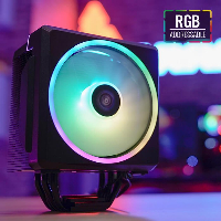 Охладител за процесор AeroCool Cylon 4F BLACK aRGB PWM 