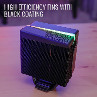 Охладител за процесор AeroCool Cylon 4F BLACK aRGB PWM 