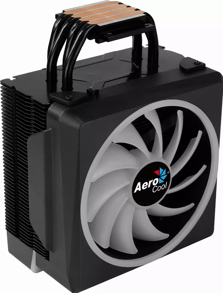 Охладител за процесор AeroCool Cylon 4F BLACK aRGB PWM 