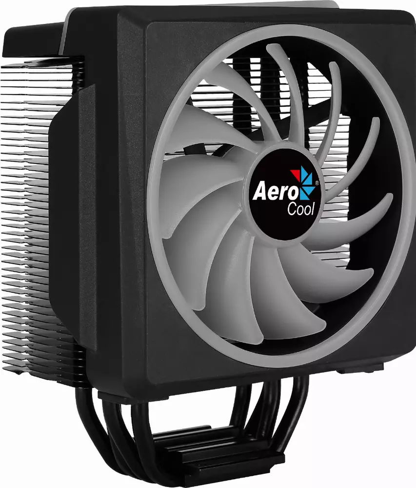 Охладител за процесор AeroCool Cylon 4F BLACK aRGB PWM 