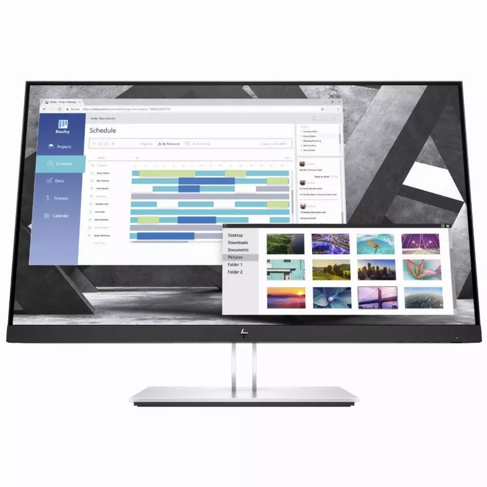 Монитор HP EliteDisplay E27q G4 27", IPS, 2560x1440, 60Hz, D-SUB, HDMI, DisplayPort, USB Hub