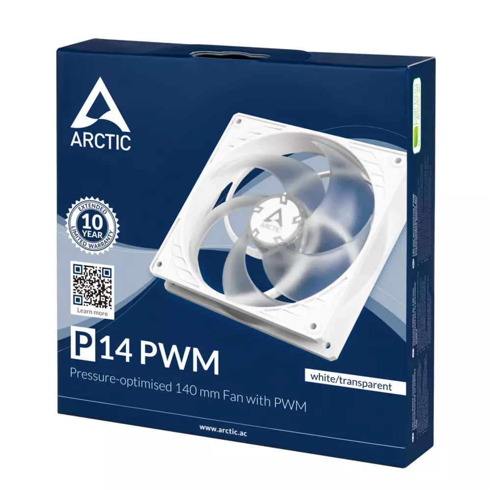 Вентилатор ARCTIC P14 PWM White/Transparent - ACFAN00223A