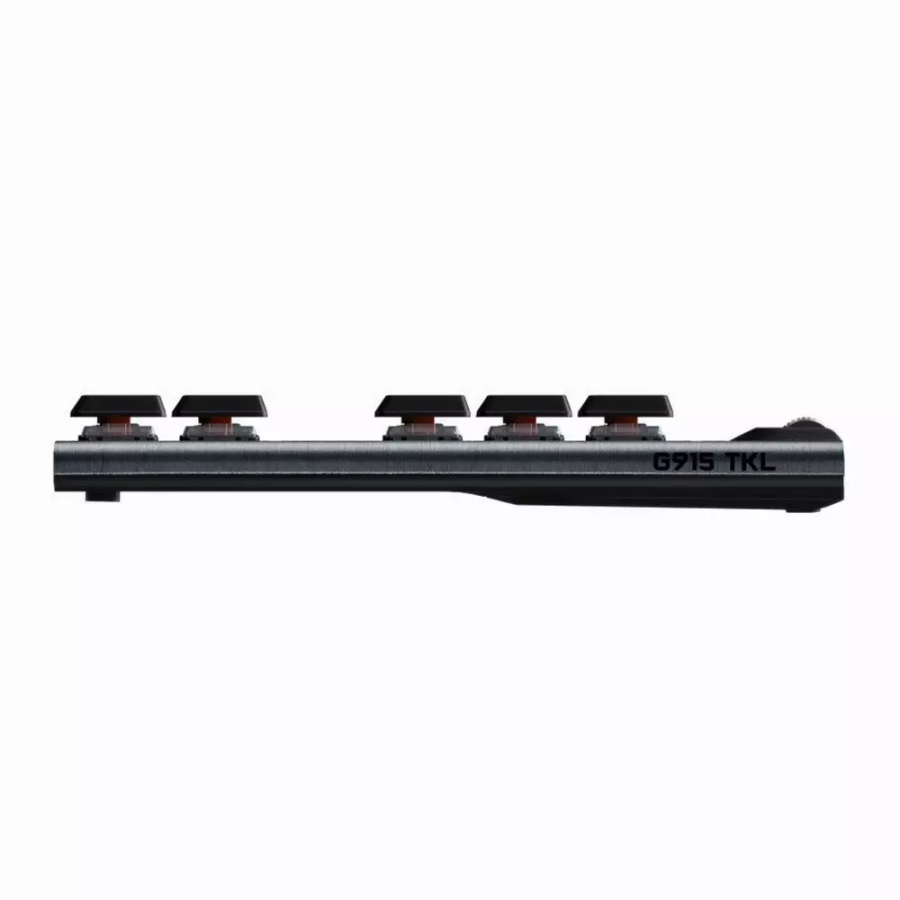 Ασύρματο gaming μηχανικό πληκτρολόγιο Logitech, G915 TKL Black Lightsync RGB, Tactile διακόπτες