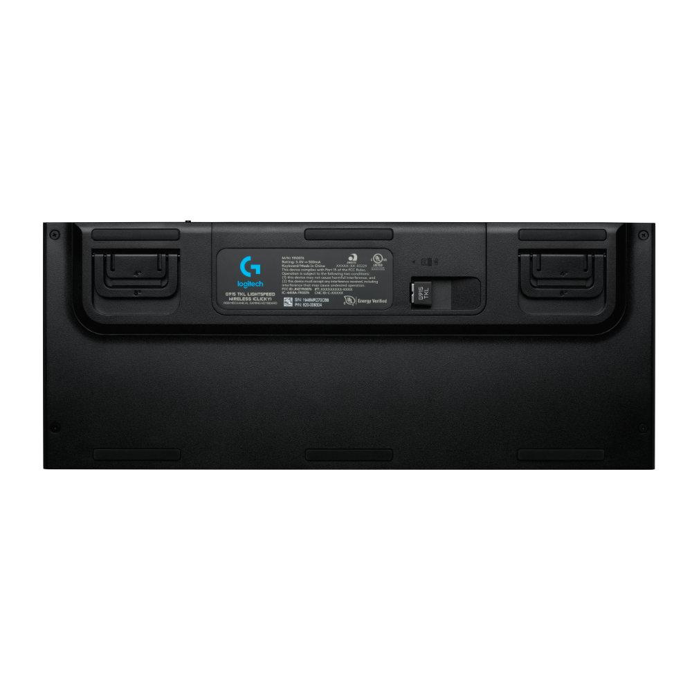 Ασύρματο gaming μηχανικό πληκτρολόγιο Logitech, G915 TKL Black Lightsync RGB, Tactile διακόπτες