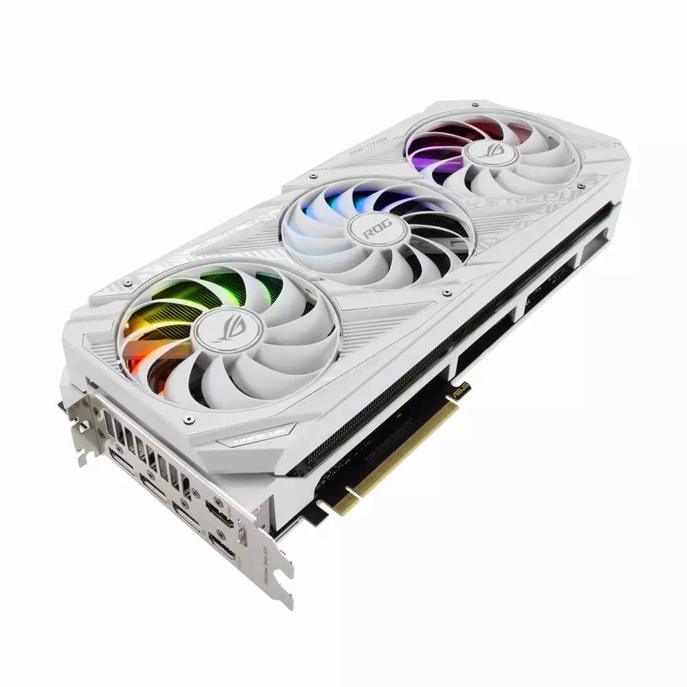 Видео карта ASUS ROG Strix GeForce RTX 3090 White Edition 24GB