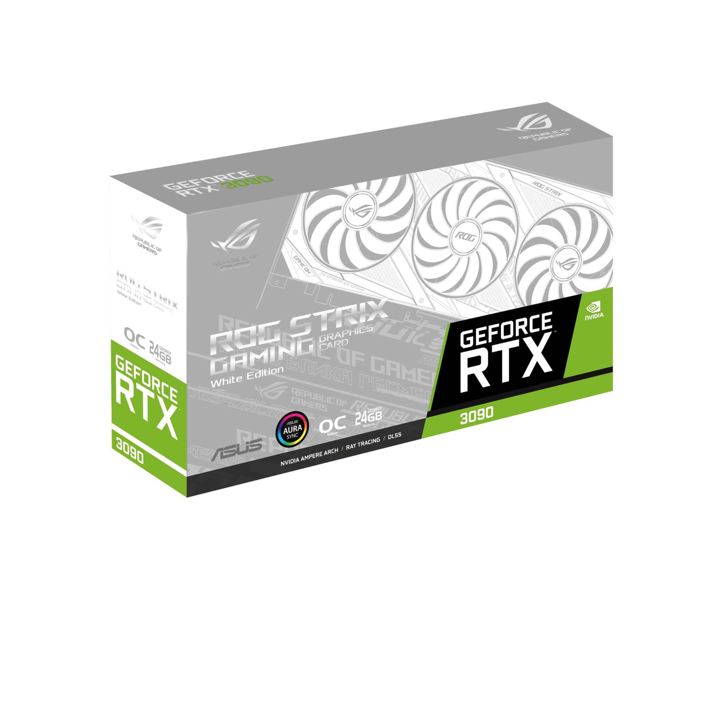 Видео карта ASUS ROG Strix GeForce RTX 3090 White Edition 24GB