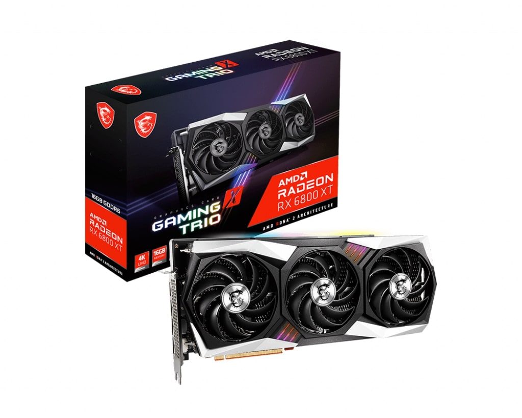 Видео карта MSI Radeon RX 6800 XT GAMING X TRIO 16G