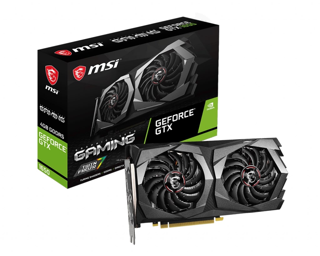 Видео карта MSI GeForce GTX 1650 GAMING 4G