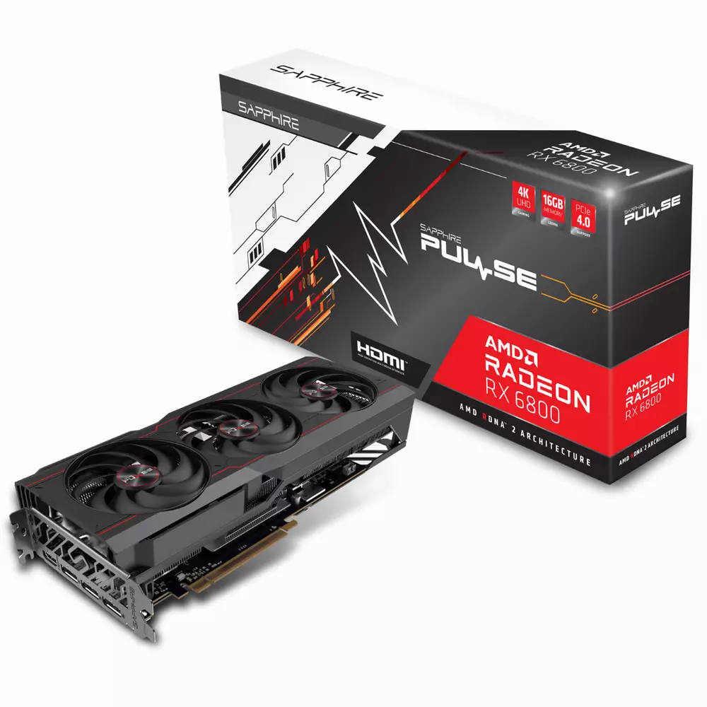Видео карта SAPPHIRE PULSE RX 6800 OC GAMING 16GB GDDR6 - 11305-02-20G
