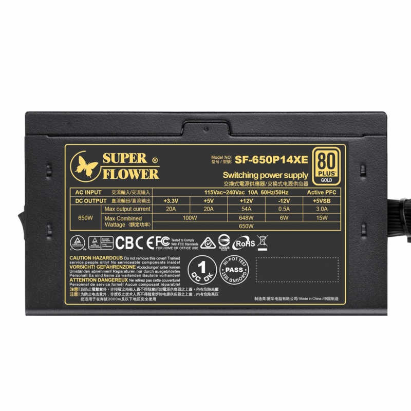 Захранване Super Flower Legion GX 650W 80+ Gold PRO
