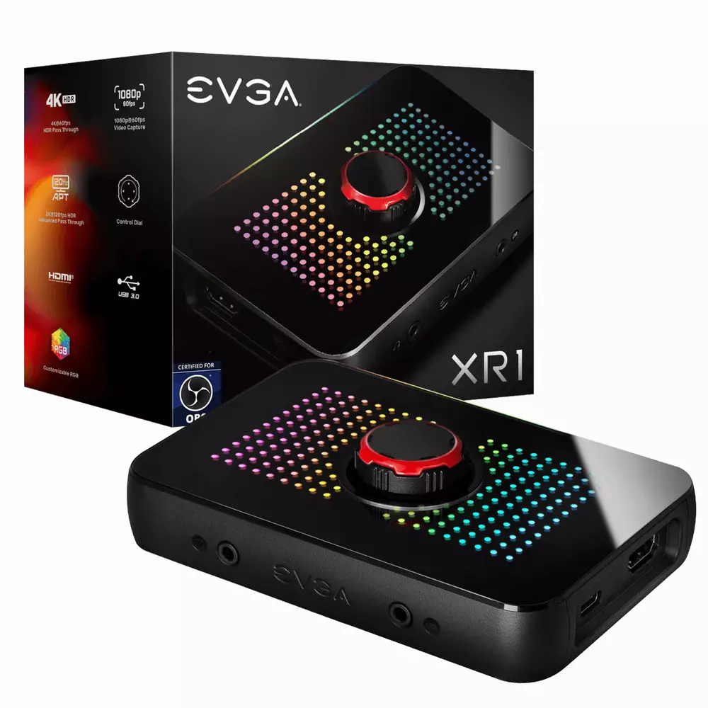 Външен кепчър EVGA XR1 ARGB, USB 3.0 (Type-C)