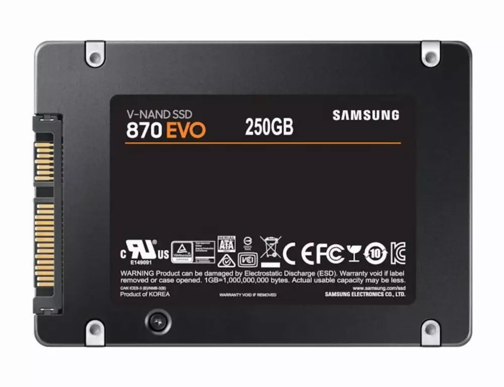 Δίσκος SSD SAMSUNG 870 EVO 250G SATA 2.5” SATA 6 Gb/s - MZ-77E250B/EU