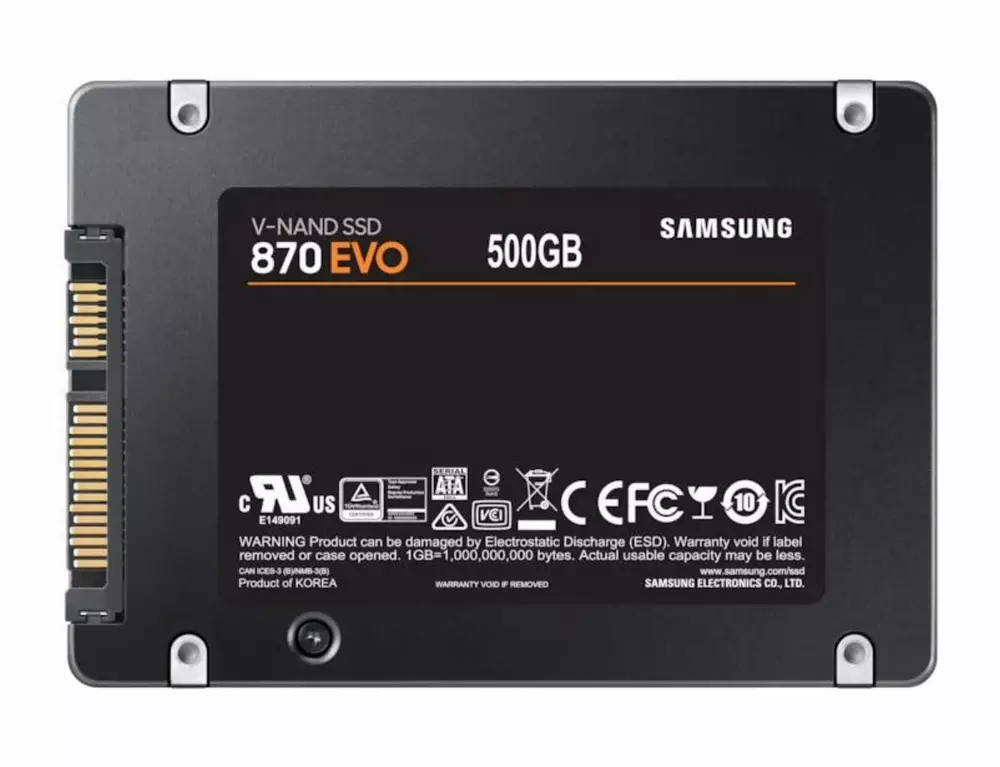 Δίσκος SSD SAMSUNG 870 EVO 500GB 2.5” SATA 6 Gb/s