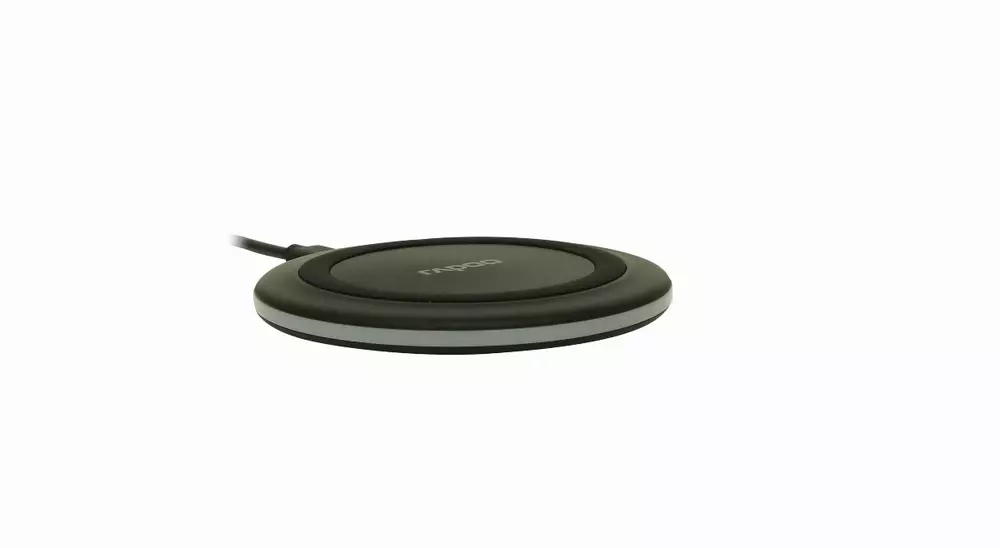 Безжично зарядно устройство RAPOO XC110, Qi, 5W/7.5W/10W, Черен