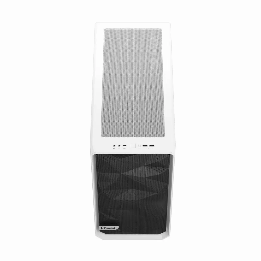 Кутия Fractal Meshify 2 Clear Tempered Glass White