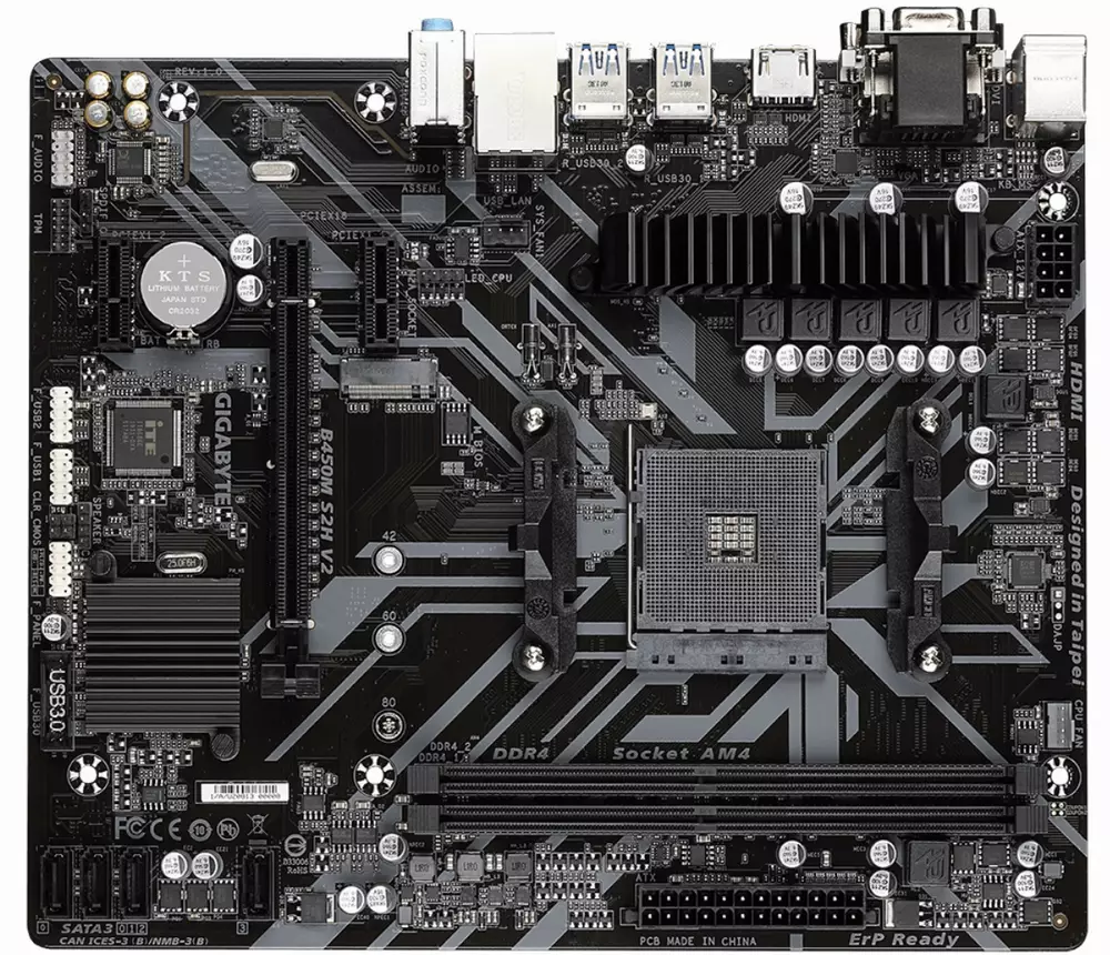 Дънна платка Gigabyte B450M S2H V2 