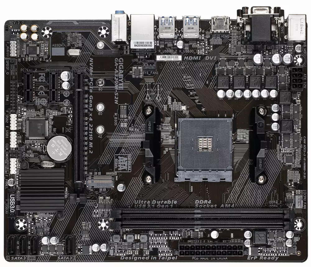 Дънна платка GIGABYTE A320M-S2H