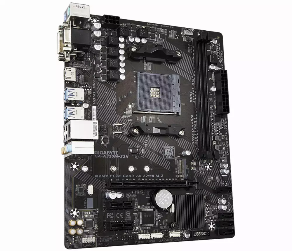 Дънна платка GIGABYTE A320M-S2H