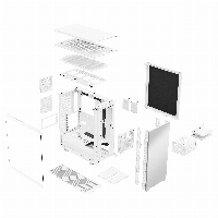 Кутия Fractal Define 7 Compact Light Tempered Glass White