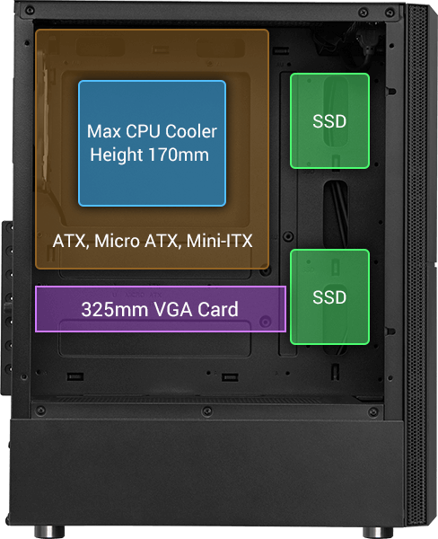 Кутия Fortron CMT270 ATX