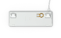 Геймърскa механична клавиатура Glorious White Ice GMMK RGB Compact, Gateron Brown US Layout