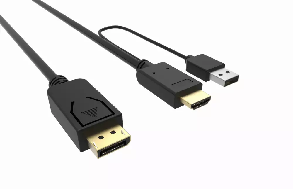 Кабел VCom HDMI M / Display Port M - 4K 2160p - CG599C-1.8m
