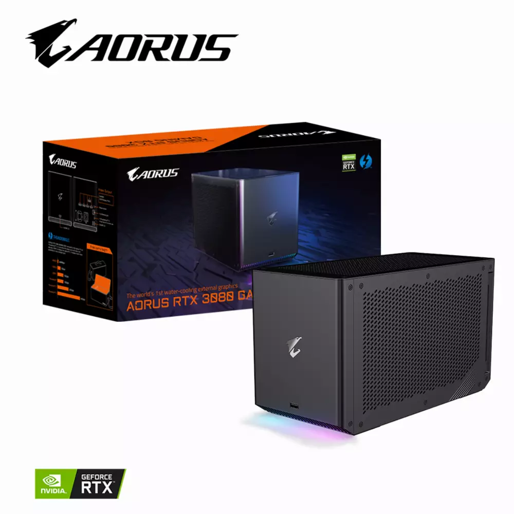 Εξωτερική κάρτα γραφικών GIGABYTE GeForce RTX 3080 AORUS WATERFORCE GAMING BOX 10GB GDDR6X