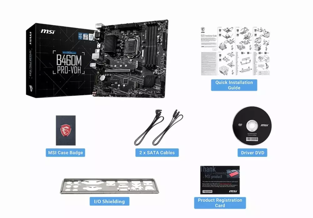 Дънна платка MSI B460M PRO-VDH