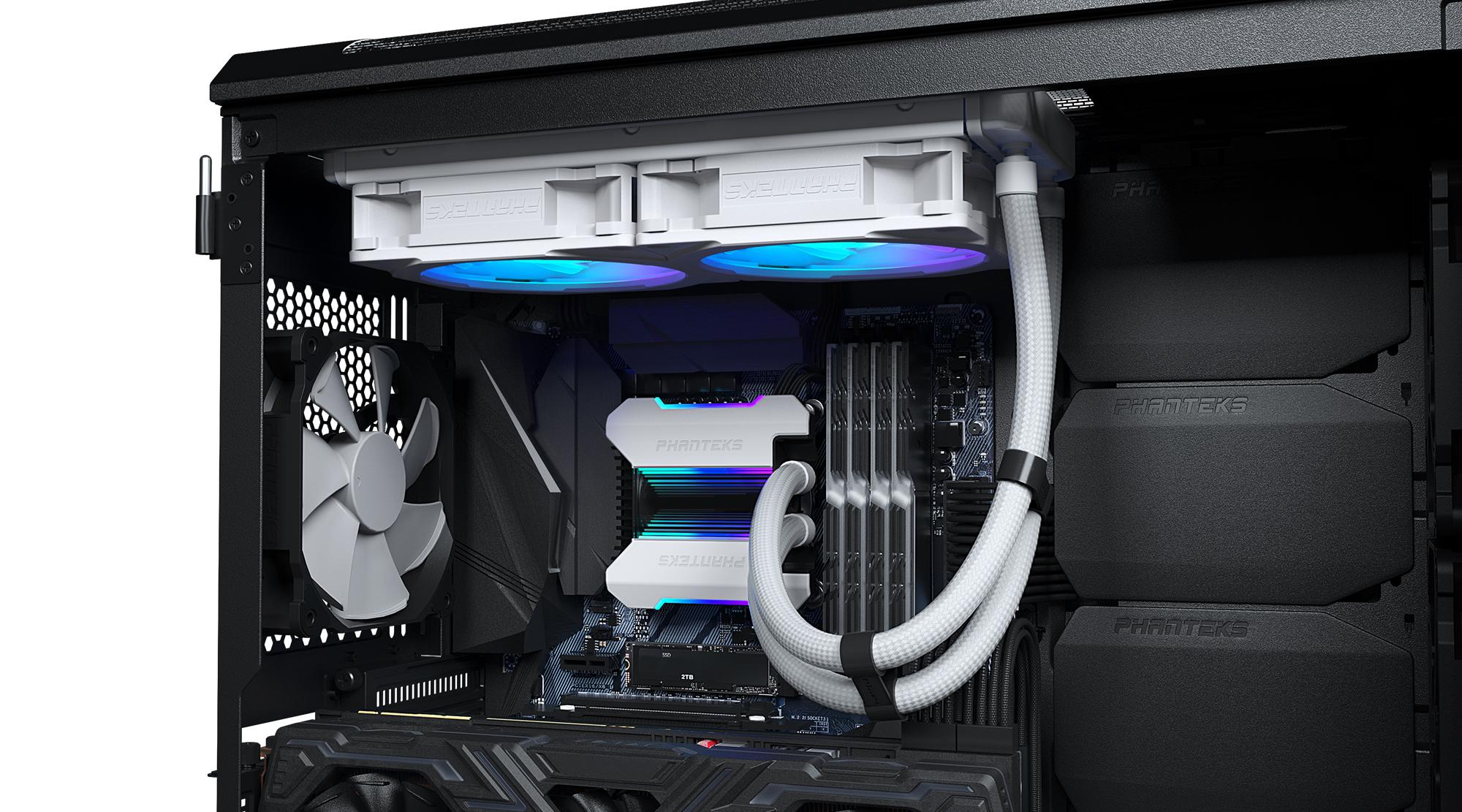 Охладител за процесор Phanteks Glacier One 240 MPH (240mm) White