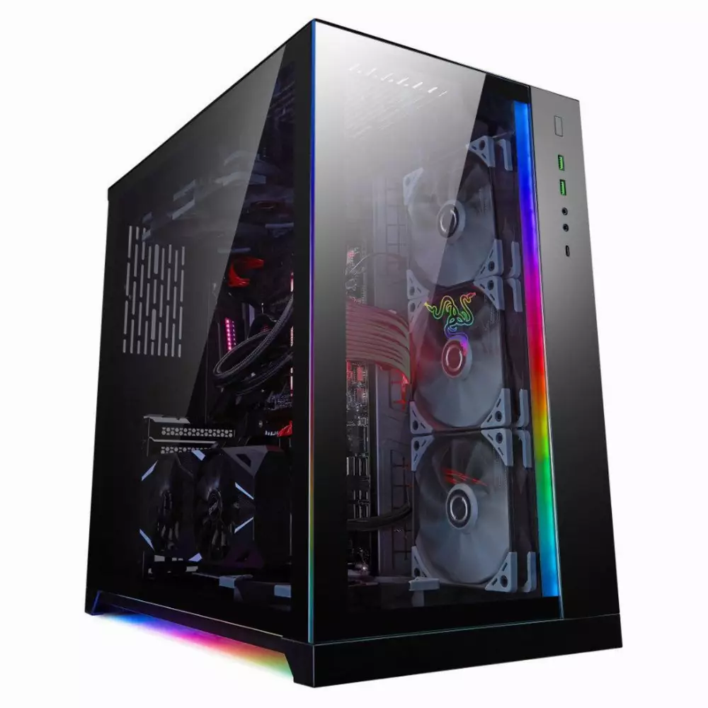 Кутия Lian Li PC-O11 Dynamic Razer Edition TG Black