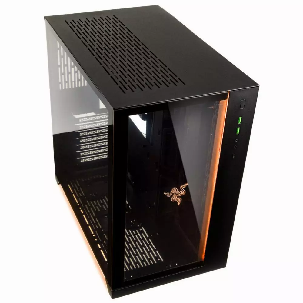Кутия Lian Li PC-O11 Dynamic Razer Edition TG Black
