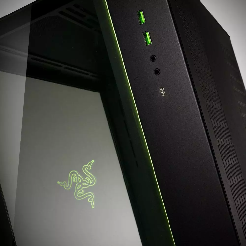 Кутия Lian Li PC-O11 Dynamic Razer Edition TG Black