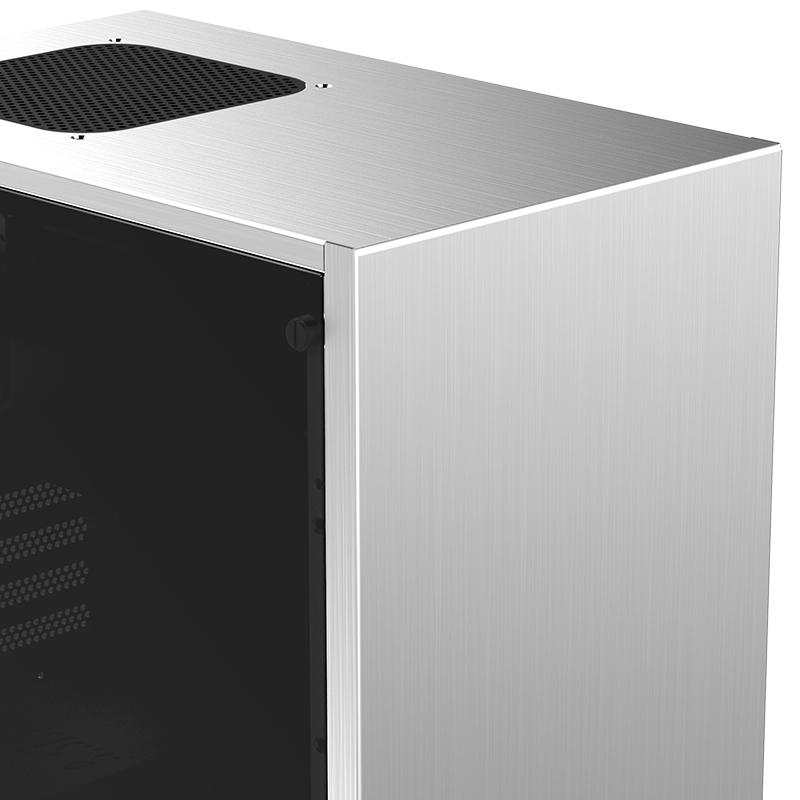 Кутия Jonsbo C3 plus Silver TG, mATX