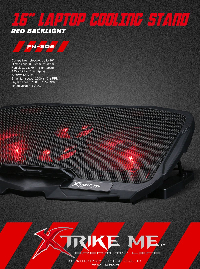 Xtrike ME охлаждане за лаптоп Notebook Cooler 16" -  FN-802 - Backlight