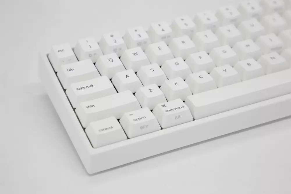 Геймърскa механична клавиатура Ducky x Varmilo Miya Pro Mac White LED, Cherry MX Blue