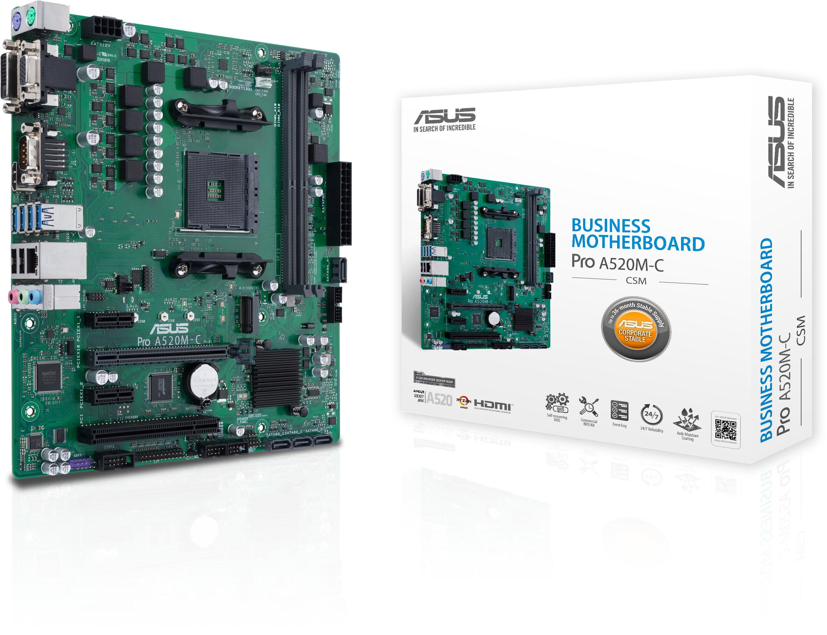 Дънна платка ASUS PRO A520M-C/CSM