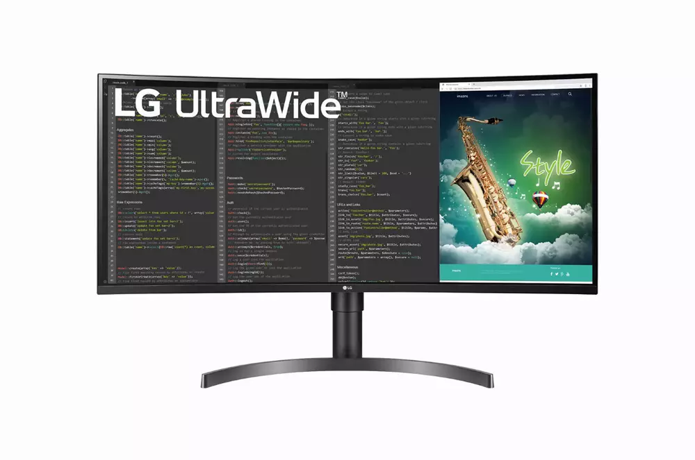 Монитор LG 35" 35WN65C-B, 3440x1440, IPS, 60Hz, 5ms, HDR 10, sRGB 99%