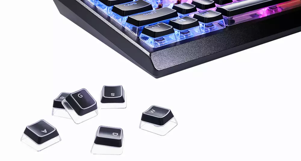 Капачки за механична клавиатура G.SKILL Crystal Crown Black 104-Keycap Set US Layout