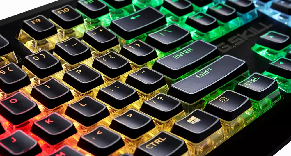 Капачки за механична клавиатура G.SKILL Crystal Crown Black 104-Keycap Set US Layout