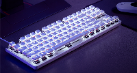 Капачки за механична клавиатура G.SKILL Crystal Crown White 104-Keycap Set US Layout