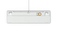 Геймърскa механична клавиатура Glorious White Ice GMMK RGB Gateron Brown US Layout