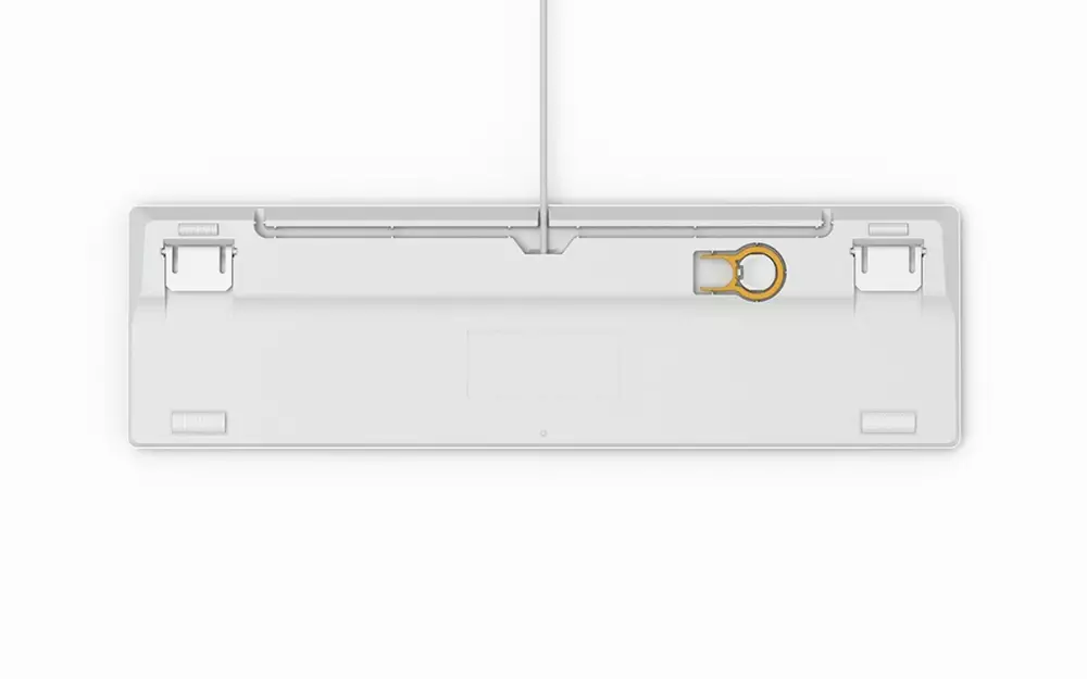 Геймърскa механична клавиатура Glorious White Ice GMMK RGB Gateron Brown US Layout