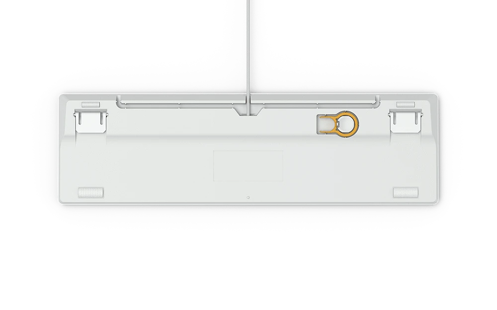 Геймърскa механична клавиатура Glorious White Ice GMMK RGB Gateron Brown US Layout