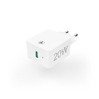 Мрежово зарядно HAMA Power Delivery (PD) / Qualcomm, USB-C, 20W, Бял