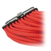 Оплетен кабел GELID CA-24P-04 24pin Power extension cable 30cm individually sleeved RED