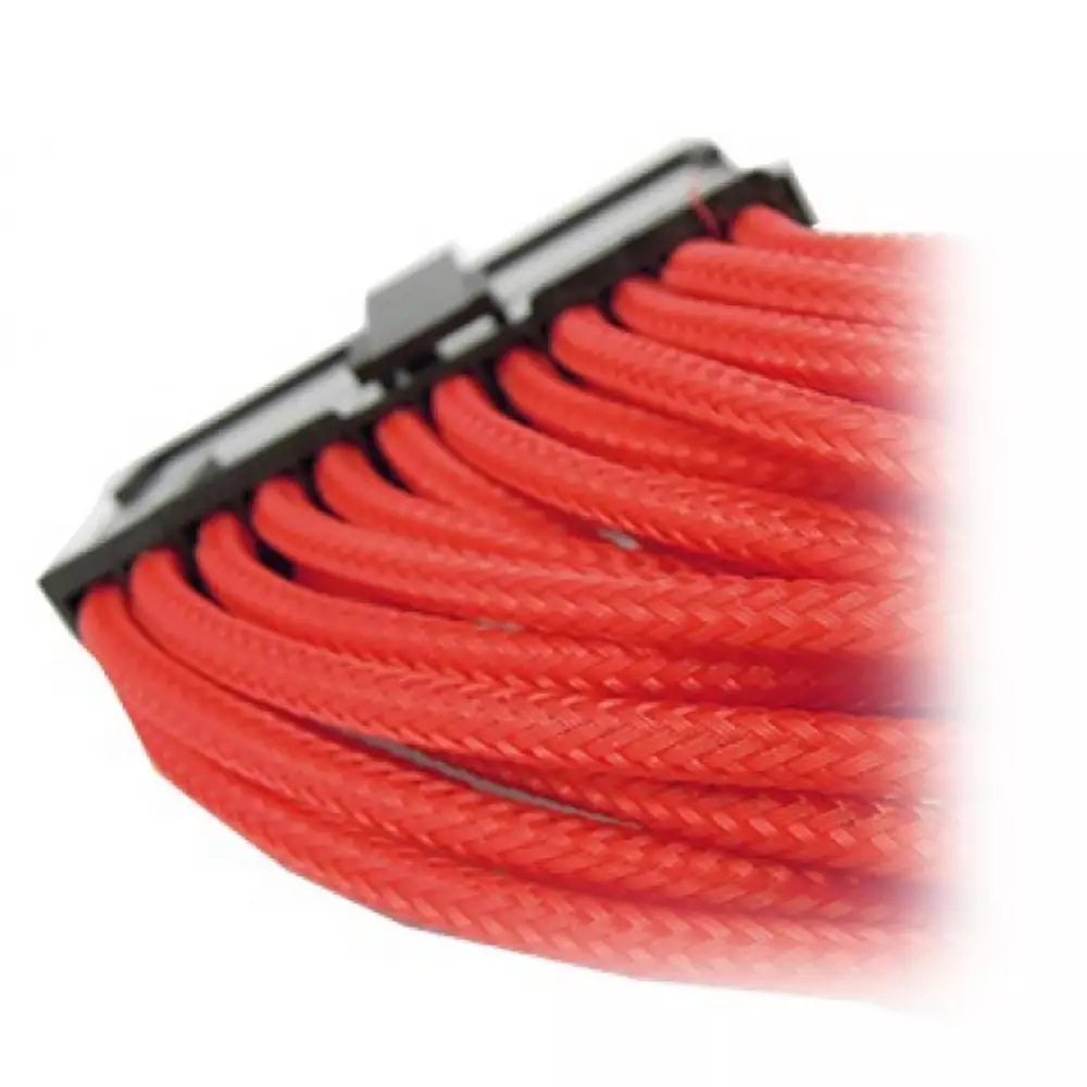Оплетен кабел GELID CA-24P-04 24pin Power extension cable 30cm individually sleeved RED