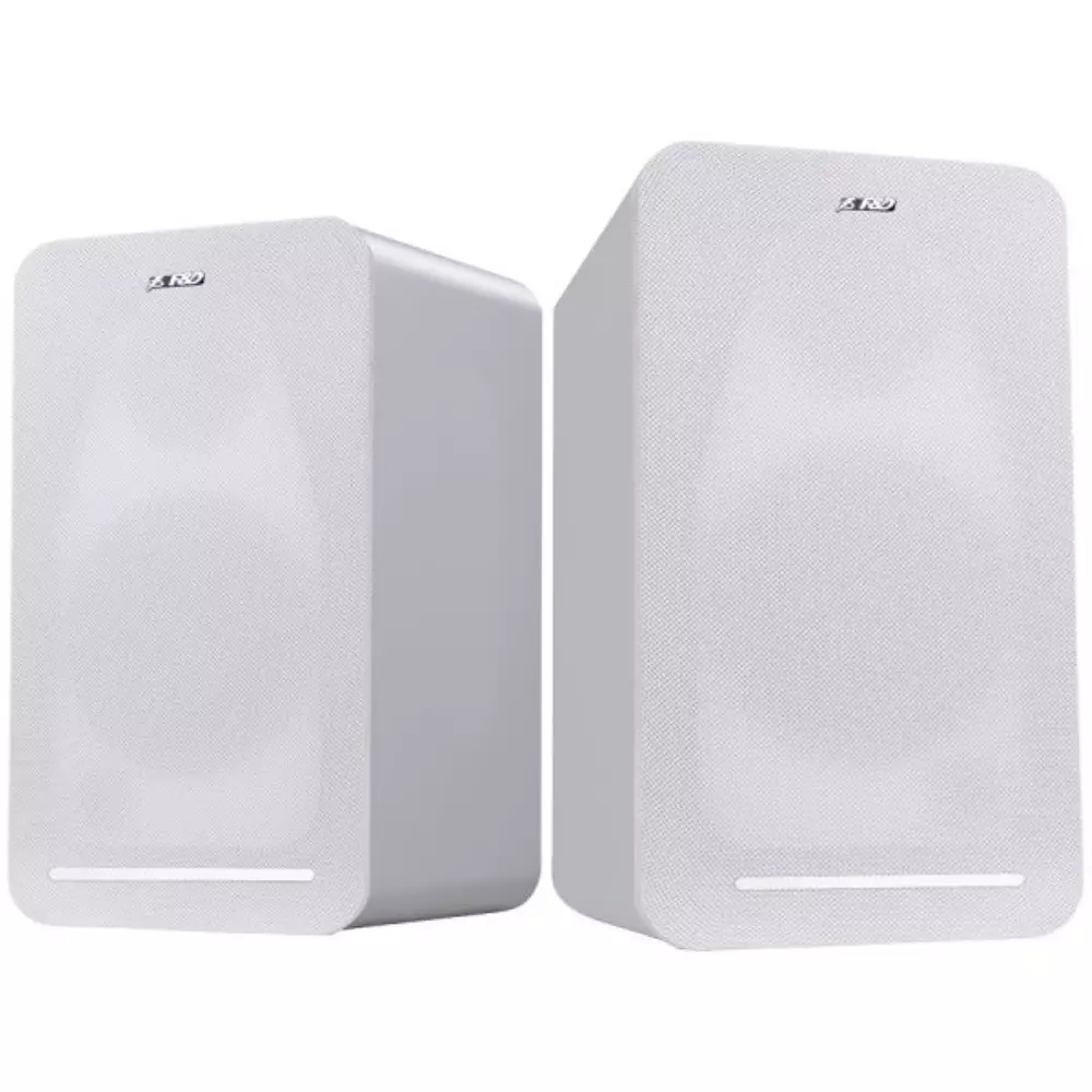 Колонки FENDA R40BT White 2.0 Multimedia Speakers, 60W RMS (30Wx2), 2x1'' Tweeter + 2x4'' Woofer, BT 5.0/Optical/AUX/USB/Remote Control/Wooden/Black