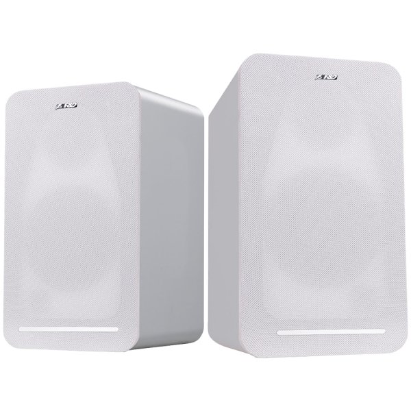Колонки FENDA R40BT White 2.0 Multimedia Speakers, 60W RMS (30Wx2), 2x1'' Tweeter + 2x4'' Woofer, BT 5.0/Оптичний/AUX/USB/Дистанційне керування/Дерев'яні/Чорні