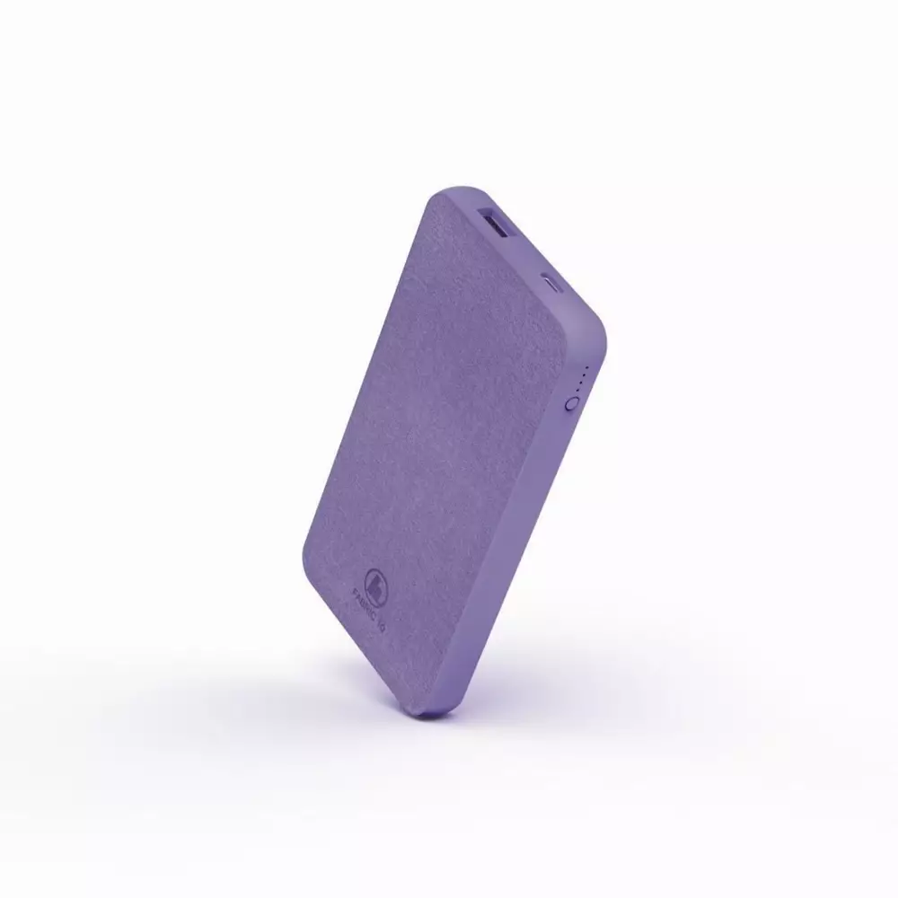 Външна батерия HAMA Fabric 10, 10000 mAh, LiPolym, Лилав