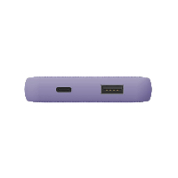 Външна батерия HAMA Fabric 10, 10000 mAh, LiPolym, Лилав